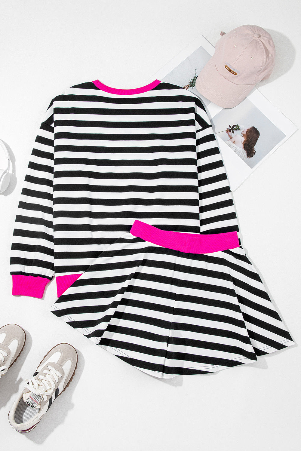 Stripe Me Pink Short Set