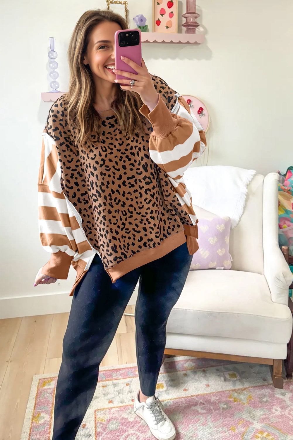 Stripes & Spots Sass Brown