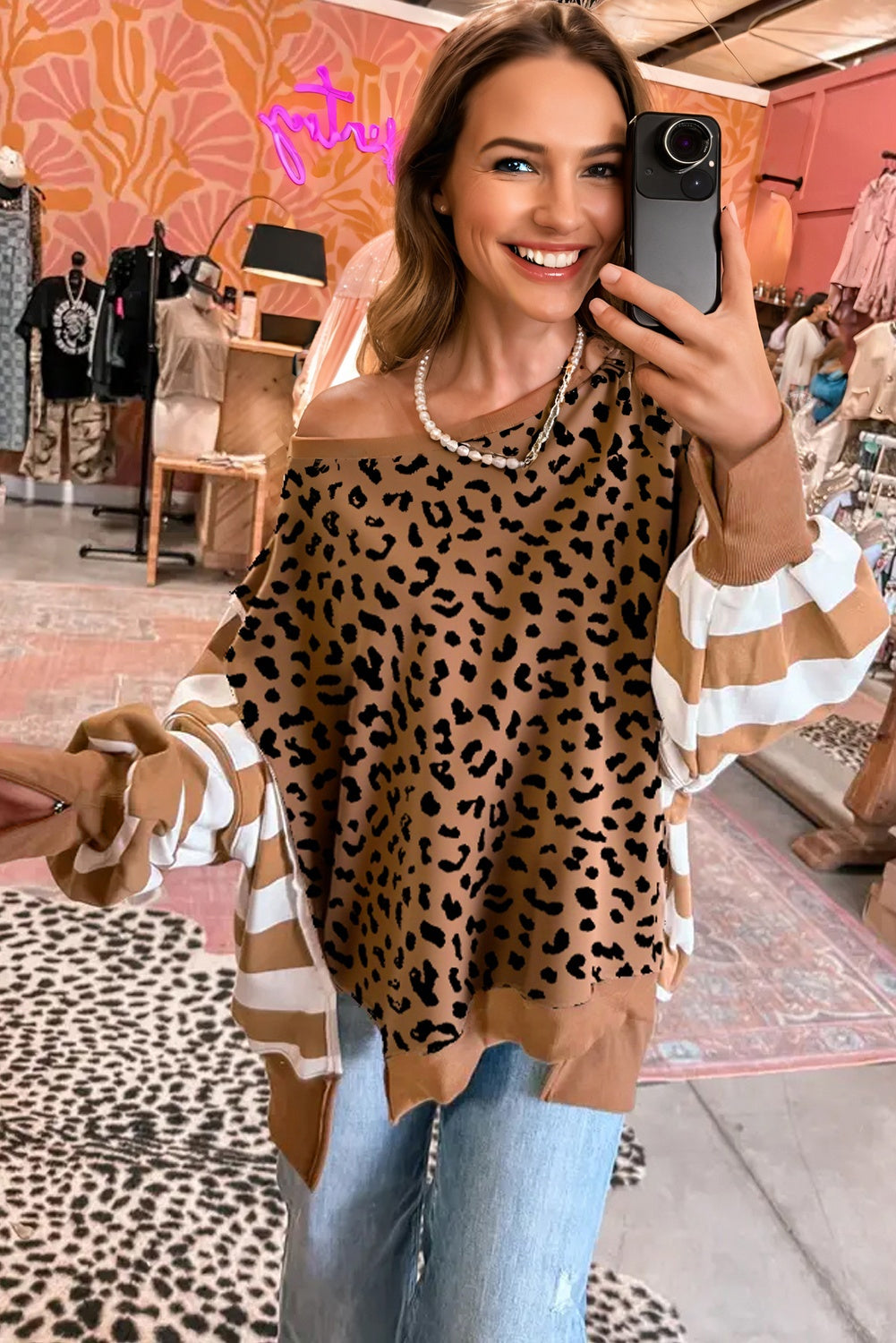 Stripes & Spots Sass Brown