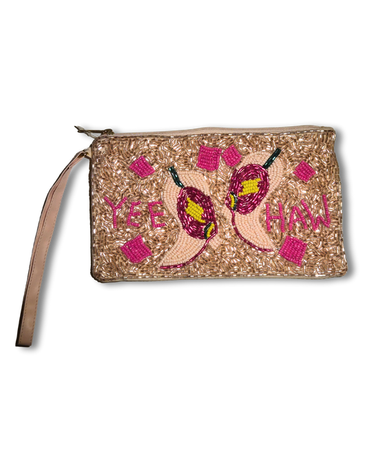 Boots, Bling & Big Yeehaw Energy" Wristlet