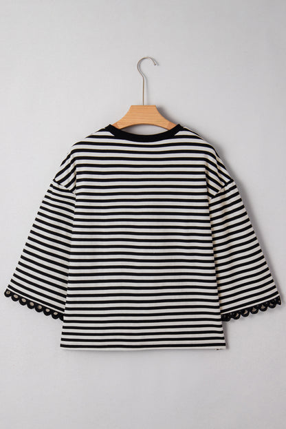 "Stripes & Sass" Top