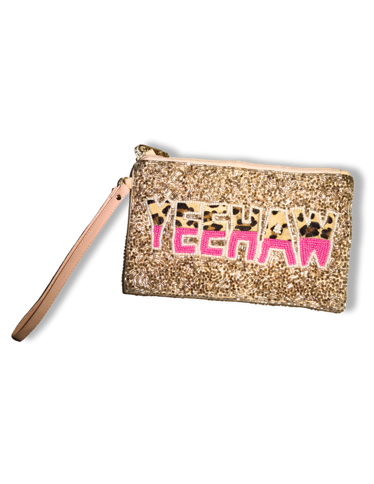 Yeehaw & Yasss" Wristlet