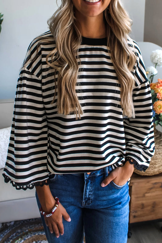 "Stripes & Sass" Top